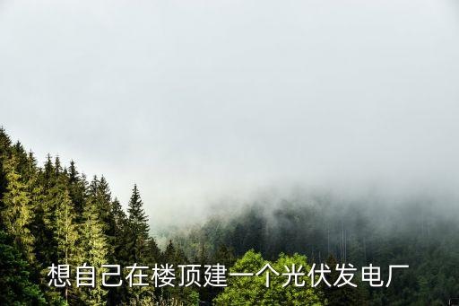 廣州從化建一個屋頂光伏發電設備，想自己在樓頂建一個光伏發電廠