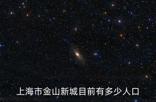 上海市金山新城目前有多少人口