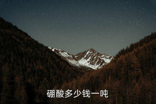 廣州切削液硼酸價格多少一噸，硼酸多少錢一噸