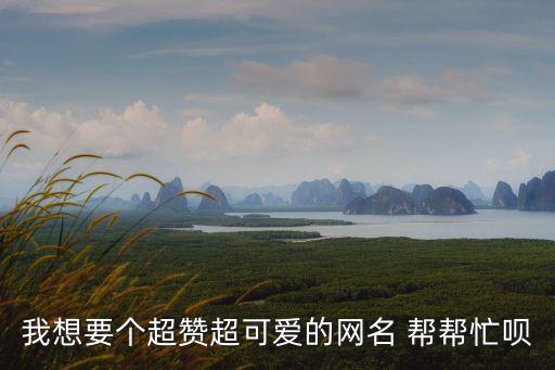 我想要個超贊超可愛的網名 幫幫忙唄