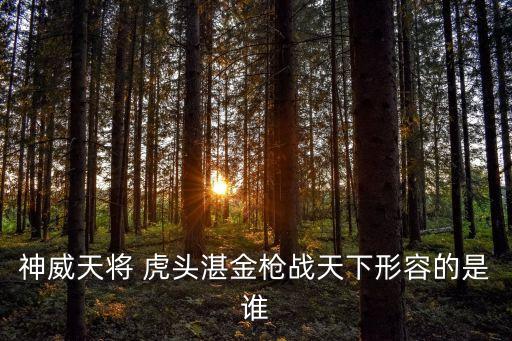 神威天將 虎頭湛金槍戰天下形容的是誰