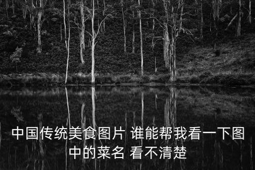 中國傳統美食圖片 誰能幫我看一下圖中的菜名 看不清楚