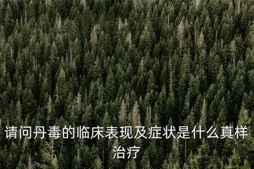 請問丹毒的臨床表現及癥狀是什么真樣治療