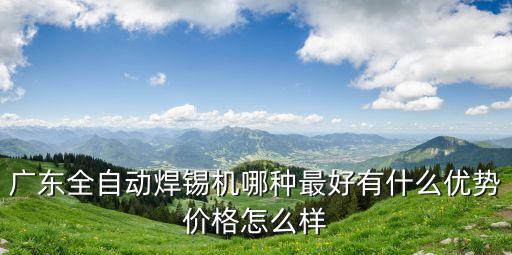 廣州焊錫設備價格，廣東全自動焊錫機哪種最好有什么優勢價格怎么樣