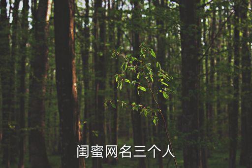 三人閨蜜名，三個(gè)人的閨蜜網(wǎng)名帶上艾欣夢三個(gè)人用的