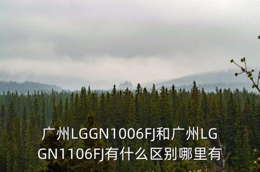 廣州LGGN1006FJ和廣州LGGN1106FJ有什么區(qū)別哪里有
