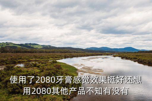使用了2080牙膏感覺效果挺好還想用2080其他產品不知有沒有