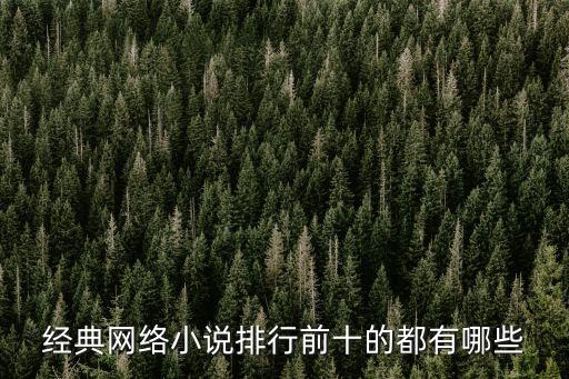 經典網絡小說排行前十的都有哪些