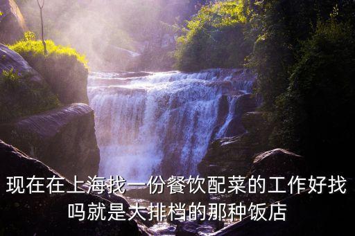 上海市鮮之宗 江湖菜環球港店，現在在上海找一份餐飲配菜的工作好找嗎就是大排檔的那種飯店