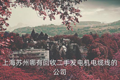 上海蘇州哪有回收二手發電機電纜線的公司