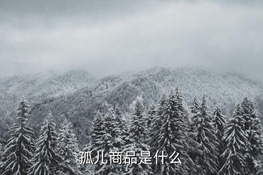 孤兒商品，孤兒商品是什么