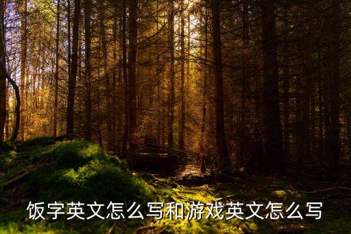 飯英語，米飯的英語