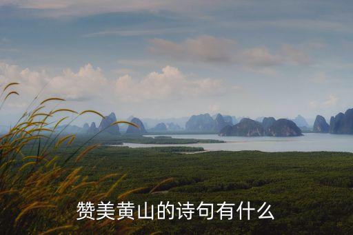 贊美黃山的詩句有什么