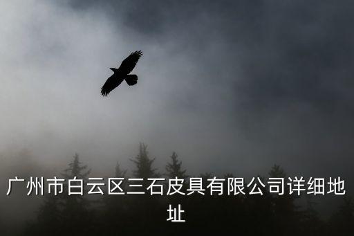 廣州市白云區三石皮具有限公司詳細地址