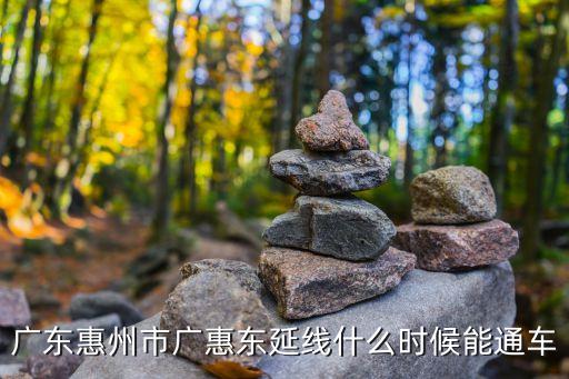廣惠城際廣州段通車時(shí)間，惠深莞城軌什么時(shí)候通車