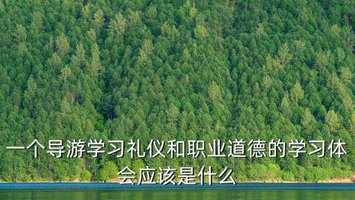 一個導游學習禮儀和職業道德的學習體會應該是什么