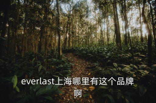 上海市予文商貿(mào)有限公司，everlast上海哪里有這個(gè)品牌啊