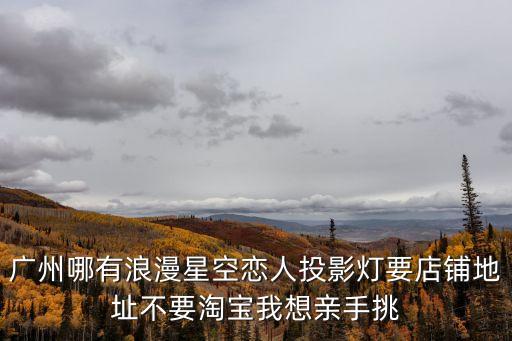 廣州哪有浪漫星空戀人投影燈要店鋪地址不要淘寶我想親手挑