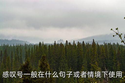 感嘆號的句子，寫一句話用上感嘆號