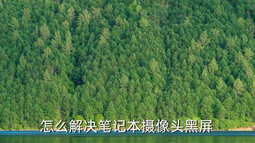 筆記本攝像頭黑屏，怎么解決筆記本攝像頭黑屏