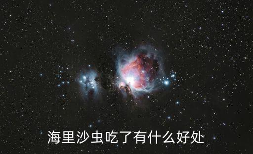 海里沙蟲吃了有什么好處