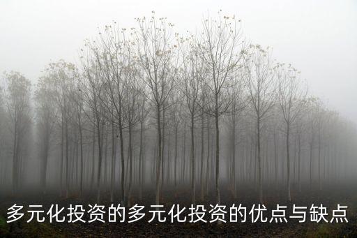 多元化投資的多元化投資的優點與缺點