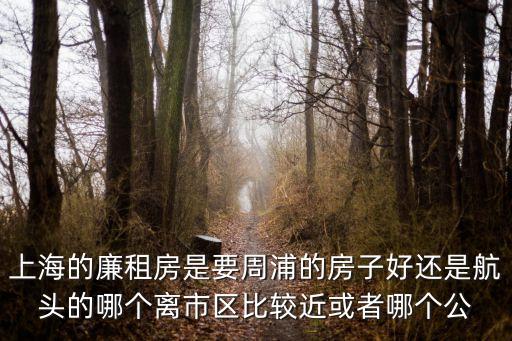 上海的廉租房是要周浦的房子好還是航頭的哪個(gè)離市區(qū)比較近或者哪個(gè)公