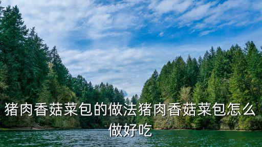 豬肉香菇包子，香菇木耳豬肉包子怎么做好吃