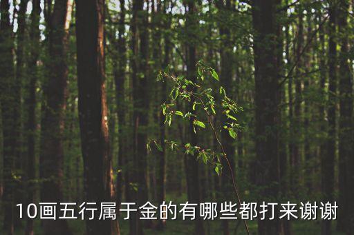 10畫五行屬于金的有哪些都打來謝謝