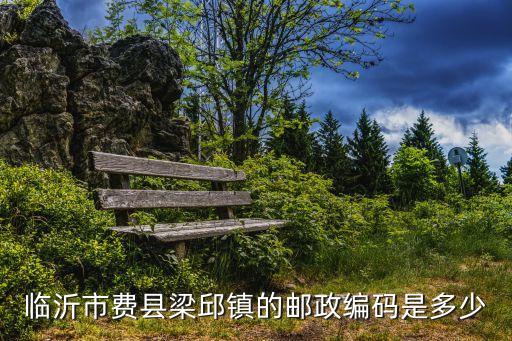 臨沂市費縣梁邱鎮的郵政編碼是多少