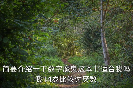 簡要介紹一下數字魔鬼這本書適合我嗎我14歲比較討厭數