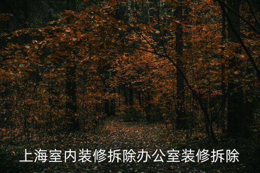 上海市工裝拆除，上海室內裝修拆除辦公室裝修拆除