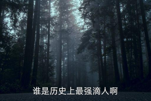 誰是歷史上最強滴人啊