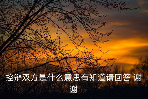 控辯雙方，9 控辯雙方對第一審刑事判決未提出抗訴或者上訴但被告人對第一審