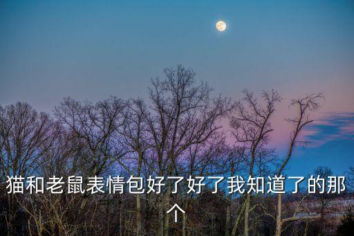 貓和老鼠表情包好了好了我知道了的那個