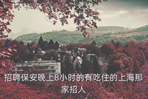 招聘保安晚上8小時的有吃住的上海那家招人