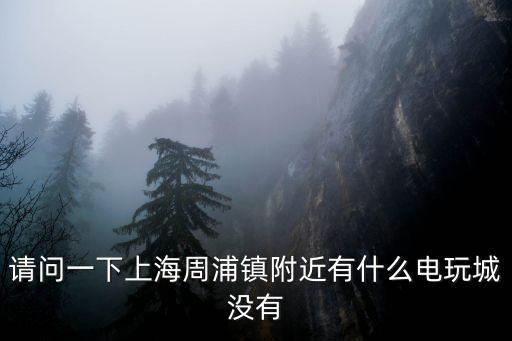 請問一下上海周浦鎮附近有什么電玩城沒有