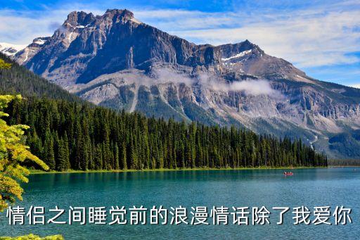 睡前情話，睡前我想給女朋友說句情話