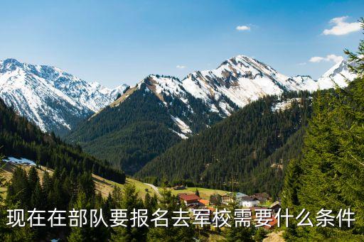 現(xiàn)在在部隊要報名去軍校需要什么條件