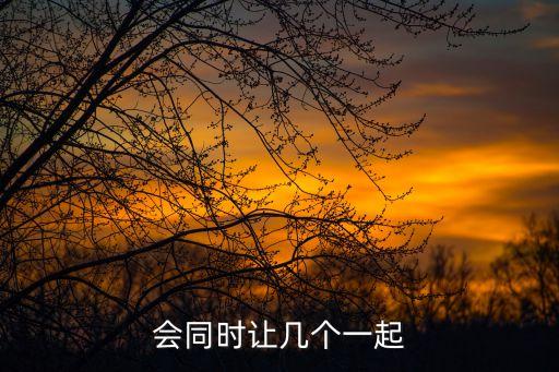 會同時(shí)讓幾個(gè)一起