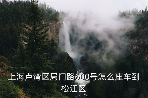 上海市盧灣分局怎么乘車，上海盧灣區(qū)局門路600號(hào)怎么座車到松江區(qū)