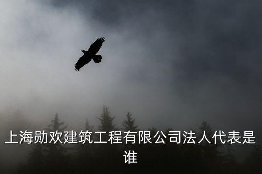上海勛歡建筑工程有限公司法人代表是誰