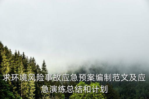 環境應急演練方案，求環境風險事故應急預案編制范文及應急演練總結和計劃