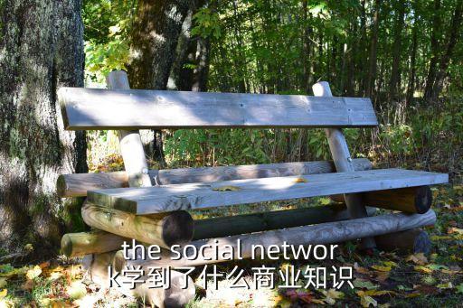 the social network學(xué)到了什么商業(yè)知識