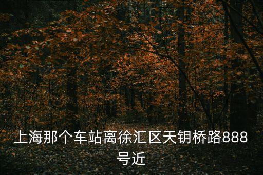上海市徐匯區(qū)天鑰橋路888號(hào)，上海那個(gè)車站離徐匯區(qū)天鑰橋路888號(hào)近