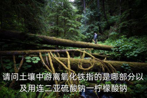 請問土壤中游離氧化鐵指的是哪部分以及用連二亞硫酸鈉一檸檬酸鈉
