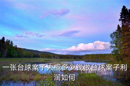 臺球案子，一張臺球案子大概多少錢做臺球案子利潤如何
