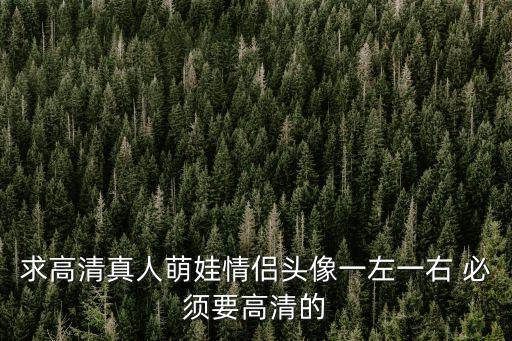 求高清真人萌娃情侶頭像一左一右 必須要高清的