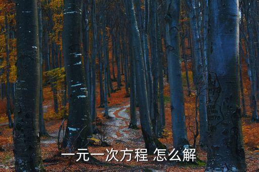 解一元一次方程的步驟，怎樣解一元一次方程