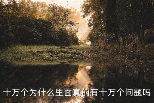 十萬個為什么問題，為什么有十萬個為什